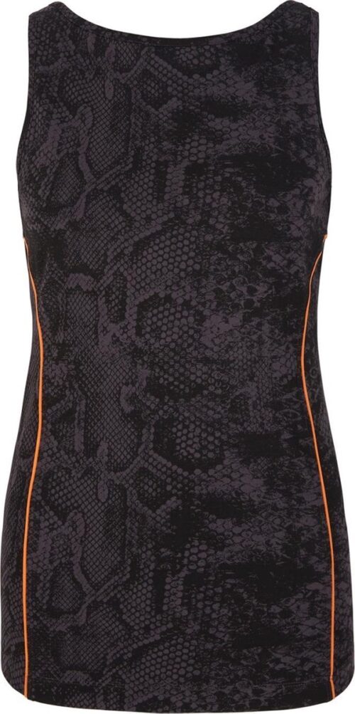 Top met boothals en met beha, snakeskin XS Loungewear shirt YOGISTAR