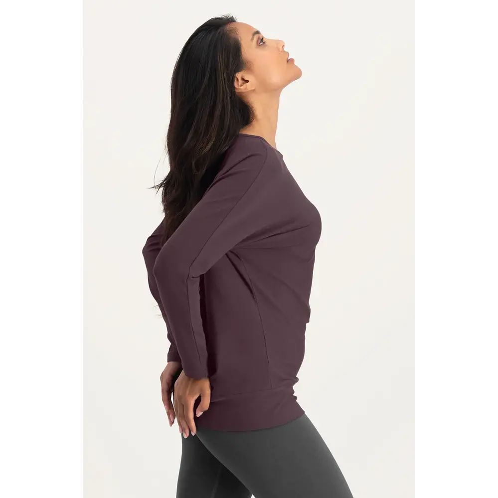 Urban Goddess Budhi Longsleeve Bamboe Yoga Top - Berry