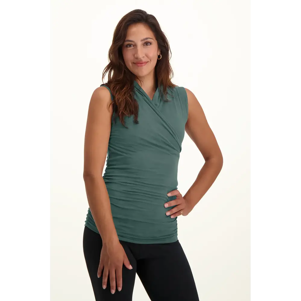 Urban Goddess Good Karma Yoga Top Dames - Forest