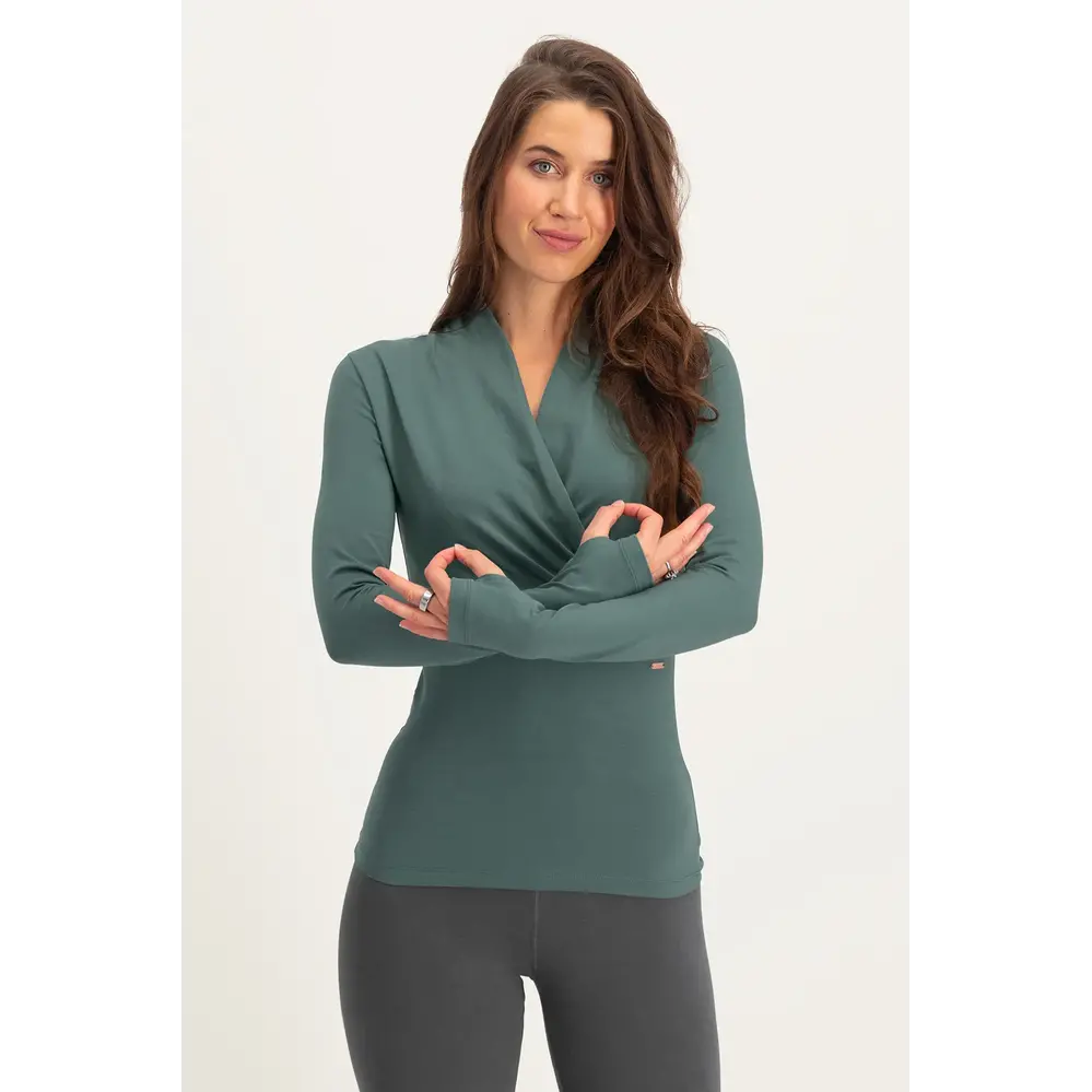 Urban Goddess Ishtar Longsleeve Duurzame Yoga Top - Forest