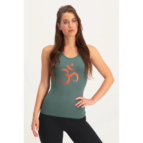 Urban Goddess OM Core Katoenen Yoga Tank Top - Forest