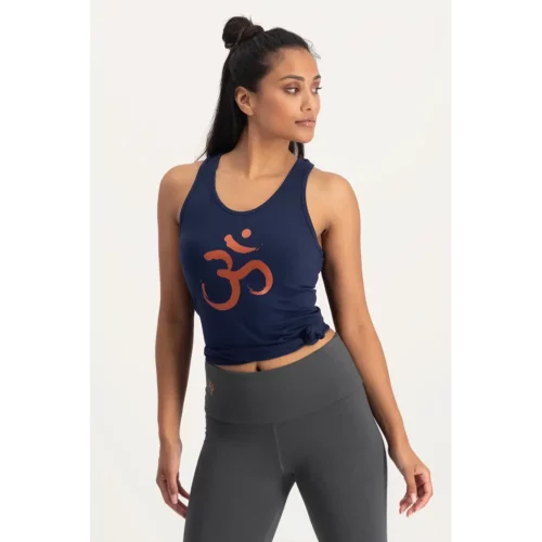 Urban Goddess OM Core Yoga Tank Top - Midnight