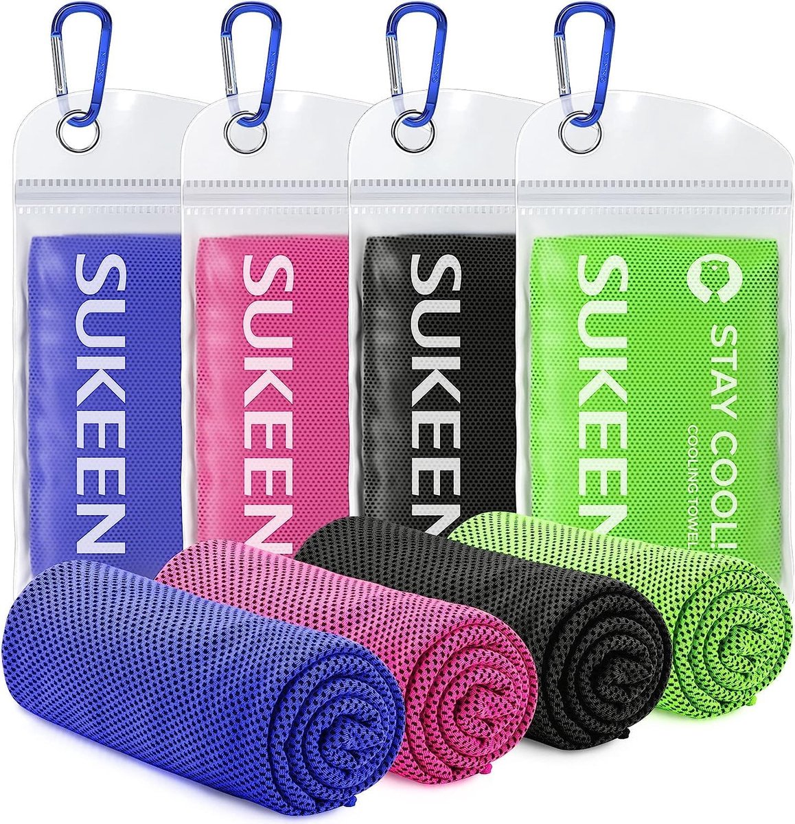 Verkoelende handdoek, ijshanddoek, microvezel handdoek voor nek en gezicht, koele handdoek voor yoga, strand, golf, reizen, sportschool, sport, kamperen