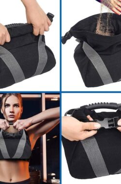 Verstelbare zandzak voor gewichtheffen – met comfortabel handvat en gesp slot – draagbare fitness workout tas voor powerlifting en crossfit verstelbare kettlebell