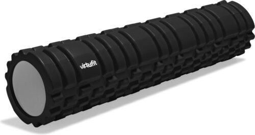 VirtuFit Foam Roller - Grid Massage Roller - 62 cm - Zwart - Foamrol - Foamroller