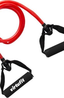 VirtuFit Weerstandkabel – Fitness Elastiek – Light – Weerstandskabel met handvat – Fitness Elastiek – Met Handvatten – Weerstandsbanden – Fitnessbanden – Full Body Workout – Yoga, CrossFit & Fitness