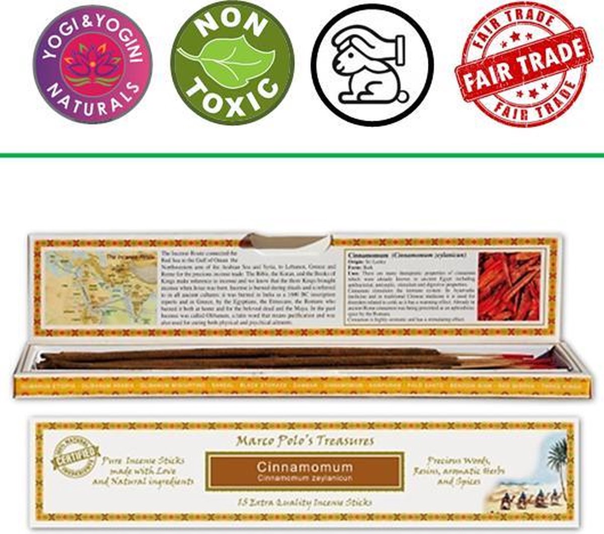 Wierook Marco Polo's Treasures Cinnamomum - 30 g - M