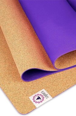 XXL yogamat antislip – kurk en natuurlijk rubber 190cm – extra lang + draagriem + schoudertas duurzaam (paar)