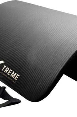 Xtreme Fitnessmat met draagriem – Professionele sportmat 180 cm lange Foam Aerobic Mat – Yoga mat – Antislip | Geschikt voor Sportscholen, CrossFit en Fysiotherapie