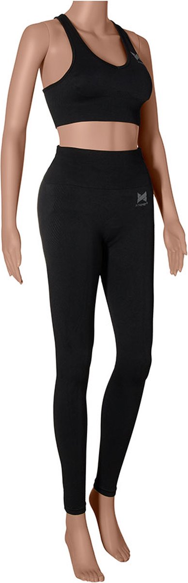 Xtreme - Sportset dames - Legging/Top - Zwart - L - Sportlegging - Sport top