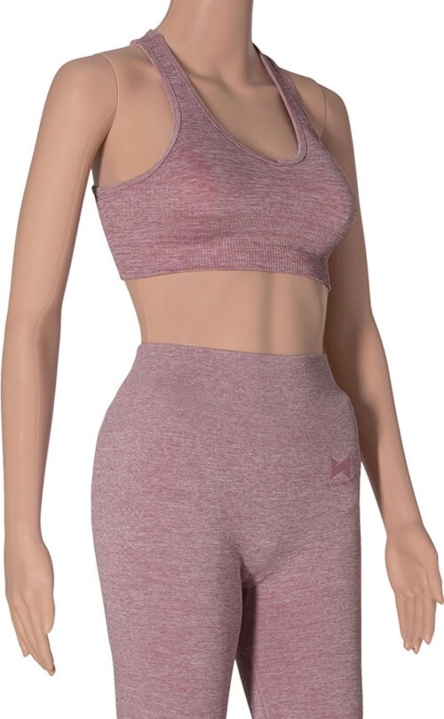 Xtreme - Sportset dames - Short/Top - Roze - L - Sport short dames - Sportkleding dames - Sportbroek dames - Sport top dames - Sportshirt dames