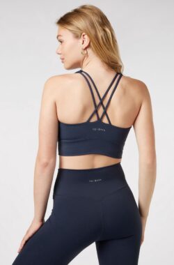 YO-GAYA – Cross Back Sport BH – Deep Ocean Blue – Maat – M – Fitness – Sportkleding