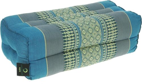 Yoga Block Meditatie kussen - Ondersteuning Bolster - Blue Tones - Kapok