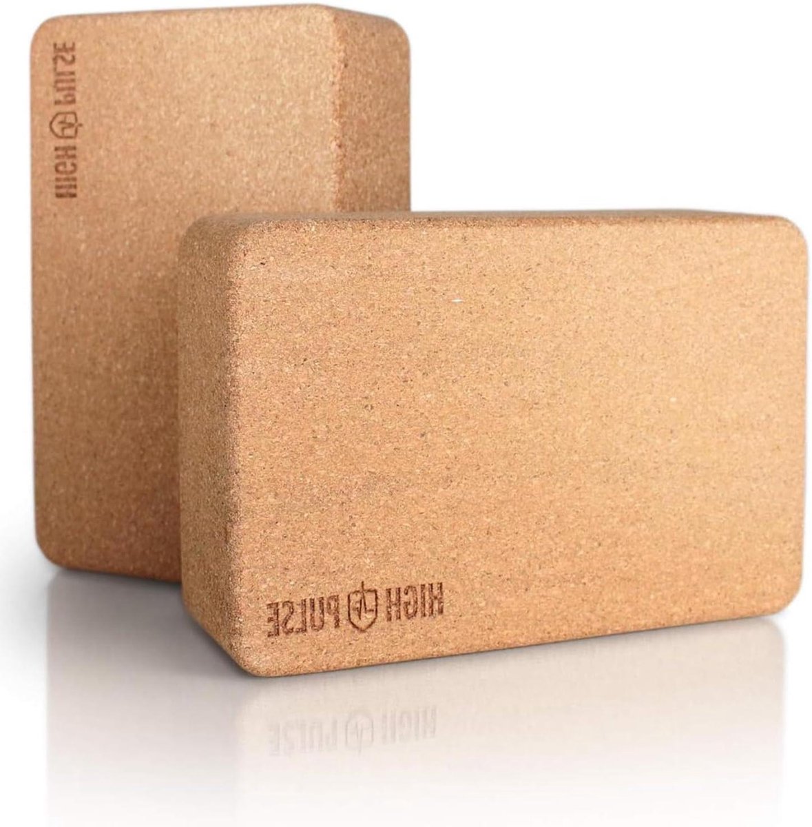 Yoga Block Set van 2 (Cork) - Hoogwaardige kurken yogablokken voor flexibiliteitstraining yoga block wood