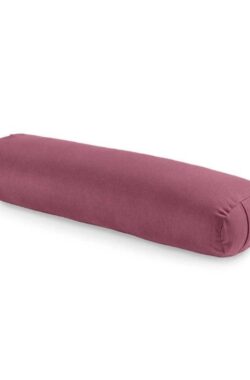 Yoga Bolster Aubergine – Bio Katoen GOTS-gecertificeerd – Ecologische Kapok vulling – Wasbare katoenen hoes – Bolster – Yoga kussen – Yin yoga – Anti-huisstofmijtallergie