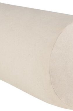 Yoga Bolster Rond – Ecoyogi – 60 x 20 cm – 3,9 kg – Natuur – Eco katoen – GOTS gecertificeerd – Yoga rol