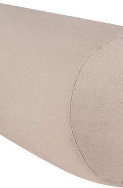 Yoga Bolster Rond – Ecoyogi – 60 x 20 cm – 3,9 kg – Sand – Eco katoen – GOTS gecertificeerd – Yoga rol