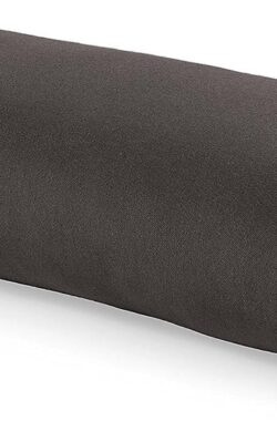 Yoga Bolster voor Yin Yoga – yoga bolster met kapok vulling – wasbare overtrek van katoen – yogakussen geweldig voor resterende yoga (Special Edition)(Antraciet)