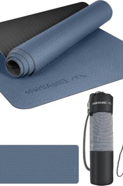 Yoga Mat Antislip – Sportmat – Fitness mat – Turnmat voor Fitness Pilates – Yogamat 183 cm x 61 cm x 06 cm – Trainingsmat incl. draagriem + tas