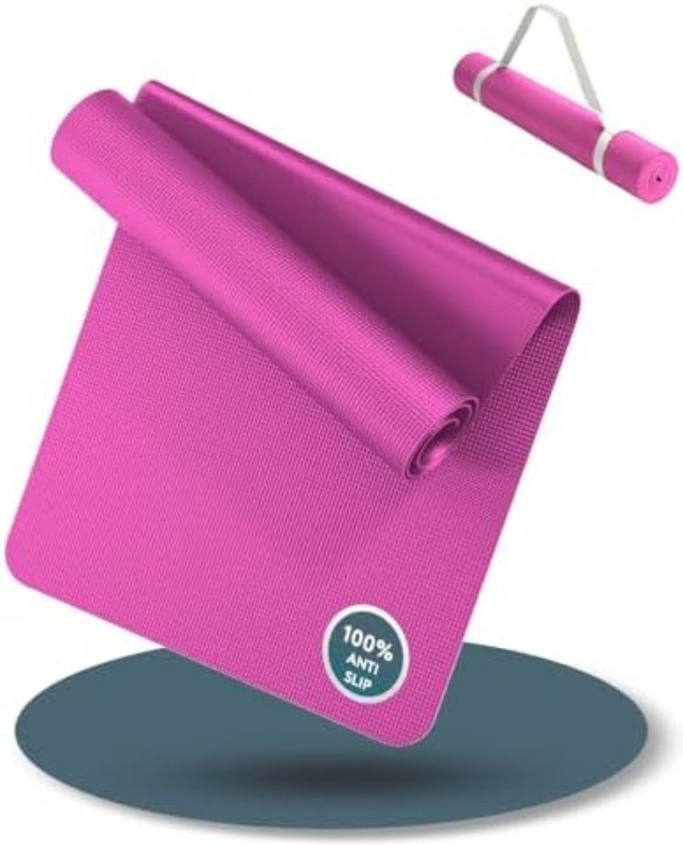 Yoga Mat Extra Dik - Fitness Mat Extra Dik - Roze