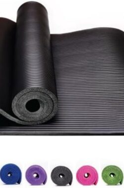 Yoga Mat Extra Dik – Fitness Mat Extra Dik – Zwart