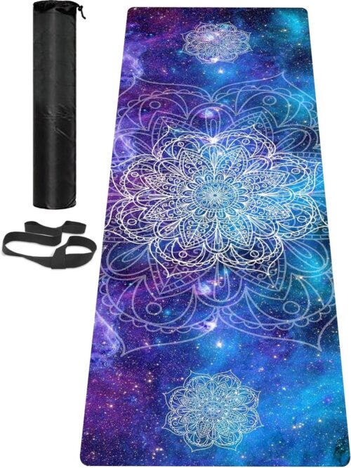 Yoga Mat Non Slip - LaiEr TPE Exercise Mat with Carrying Bag - Thick 6MM Mat for Yoga Pilates Fitness and Floor Exercises - 183CM*61CM*6MM