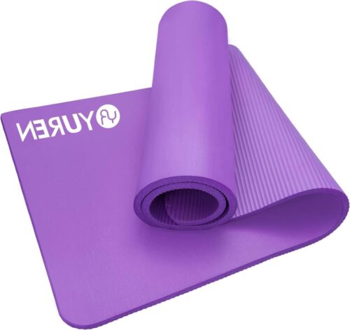 Yoga Mat Thick 183×61cm 15mm Thick NBR Exercise Mat Non-Slip Gymnastics Mat for Yoga Pilate Gym - with Yoga Bag