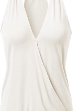 Yoga-Racerback V-Neck “ala” – ivory L Loungewear shirt YOGISTAR