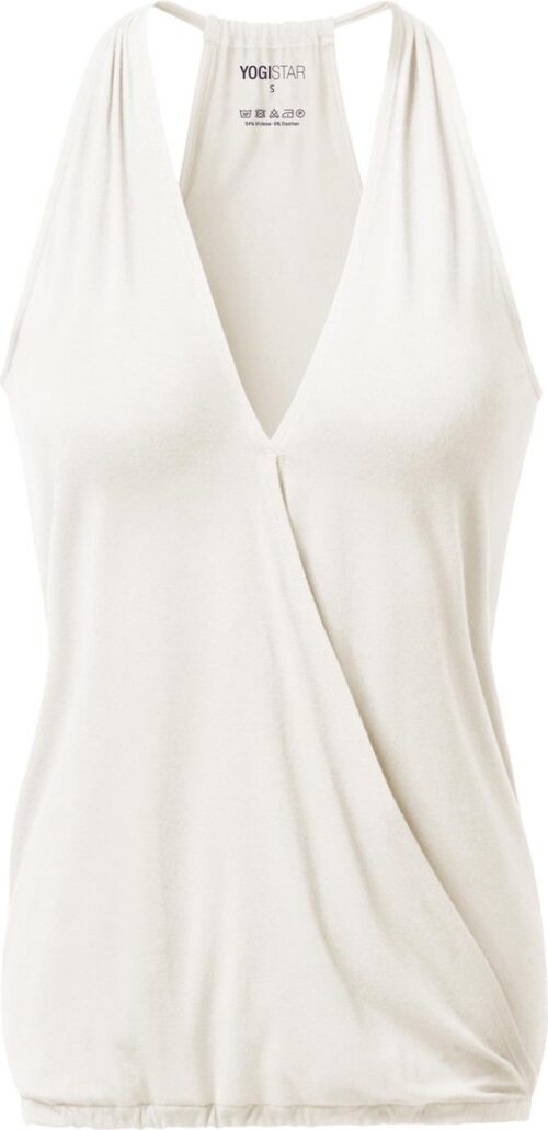 Yoga-Racerback V-Neck "ala" - ivory L Loungewear shirt YOGISTAR