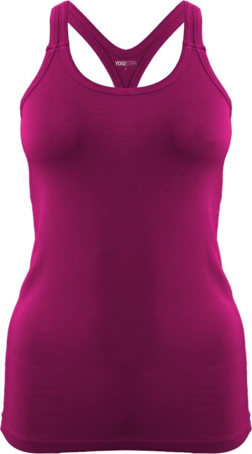 Yoga-Racerback "ala" - raspberry L Loungewear shirt YOGISTAR