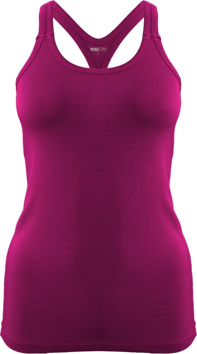 Yoga-Racerback "ala" - raspberry L Loungewear shirt YOGISTAR