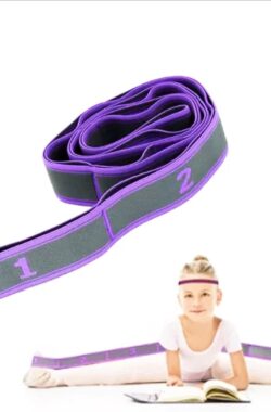 Yoga Stretch Band, Yoga Stretch Strap met 9 Loops Oefenriemen, Fitness Pilates Fysiotherapie Stretch Riem, Ideaal voor Hete Yoga, Fysieke Therapie, Grotere Flexibiliteit