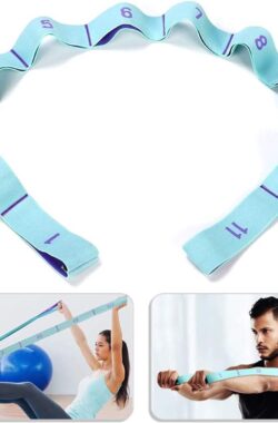 Yoga Stretching Band, Gymnastiek Band Met 11 Lussen, Yoga Stretch Riem, Gemakkelijk te Dragen en Zeer Elastische Weerstand Bands, Deal Voor Yoga, Fysiotherapie, Grotere Flexibiliteit.