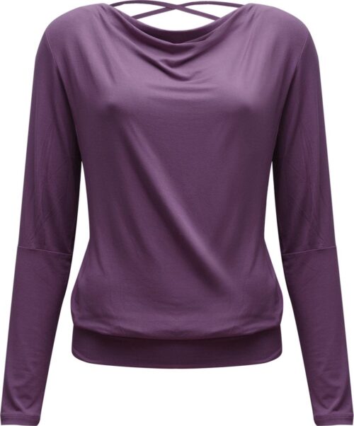 Yoga-longsleeve vloeiende shakti "ala" - vlierbes M Loungewear shirt YOGISTAR