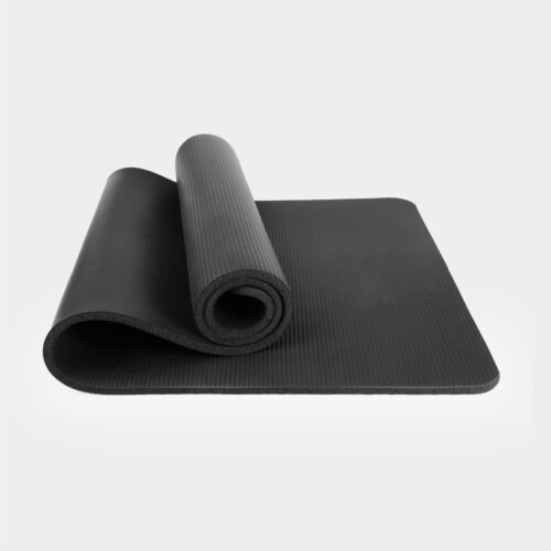 Yoga mat - fitness mat - anti slip - 183x60x1,5 cm - zwart