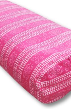 YogaStyles Bolster ovaal roze & wit