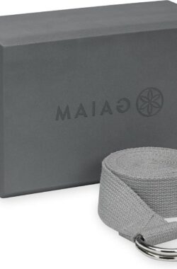 Yogablok Strap Combo Set Stretchen en Verdienen – Pilates Yoga Rekwisieten Balans Optimaal Uitlijning Vijfheid