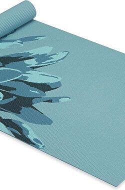 Yogamat Klassieke Print Antislip Oefening & Fitness Mat voor Yoga Pilates Floor Workouts – Levendige Bloei 4mm