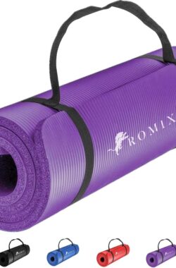 Yogamat, antislip, 180 cm x 60 cm, 10 mm dikke gymnastiekmat, milieuvriendelijk, zacht schuim, sportmat voor mannen, dames, pilates, meditatie, training, sport, thuis, fitnessstudio, buiten