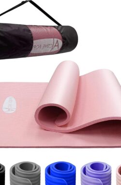 Yogamat voor dames en heren – Hoge Dichtheid Antislip Oefenmat – Gratis Reisdraagtas – NBR Foam – Yogamatten voor Vrouwen Mannen