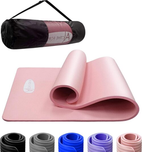 Yogamat voor dames en heren - Hoge Dichtheid Antislip Oefenmat - Gratis Reisdraagtas - NBR Foam - Yogamatten voor Vrouwen Mannen