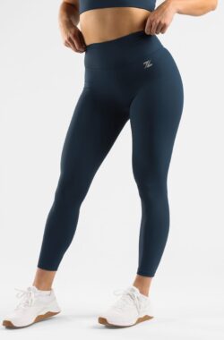 ZEUZ Sport Legging Dames High Waist – Sportkleding & Sportlegging Squat Proof – Fitness & Crossfit – Hardloopbroek, Yoga Broek – 70% Nylon & 30% Elastaan – Navy Blue – Maat XL