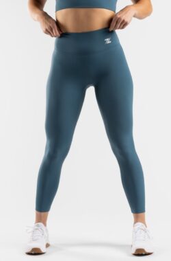 ZEUZ Sport Legging Dames High Waist – Sportkleding & Sportlegging Squat Proof – Fitness & Crossfit – Hardloopbroek, Yoga Broek – 70% Nylon & 30% Elastaan – Blauw – Maat XXL