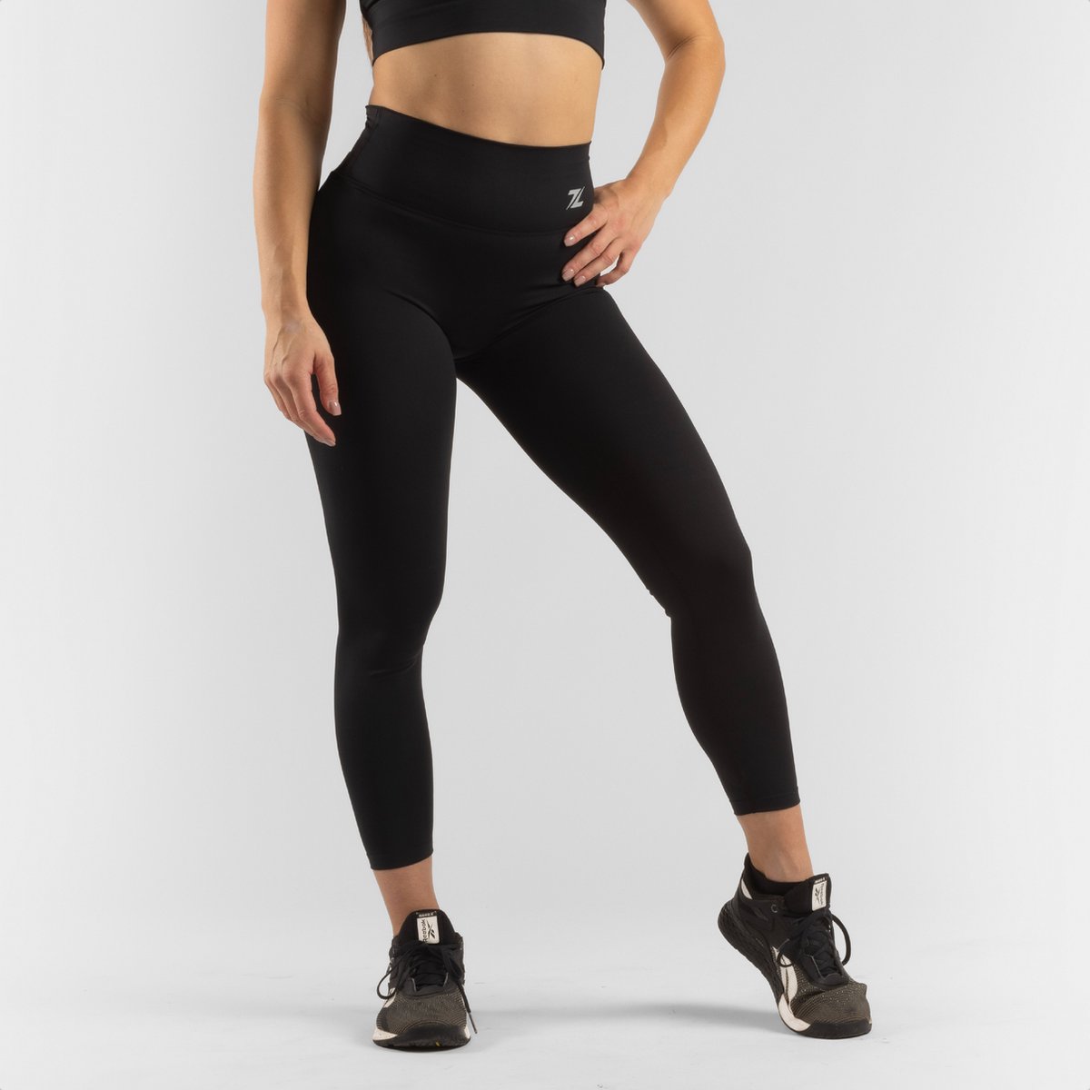 ZEUZ Sport Legging Dames High Waist - Sportkleding & Sportlegging Squat Proof voor Fitness & Crossfit - Hardloopbroek, Yoga Broek - 70% Nylon & 30% Elastaan - Zwart - Maat XXL