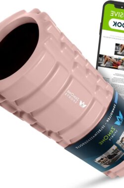 ZenRoller Foam Roller voor diepe bindweefselmassage Trigger Point massager SpierSpanningsverlichting bevordert Bloeddoorstroming & Spierregeneratie incl. e-book en Oefenposter