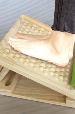 anti-slip stretch board – Houten incline board – Yoga – Voor het rekken van kuiten, voeten, enkels, benen en rug – Inklapbaar – Fitnessapparatuur