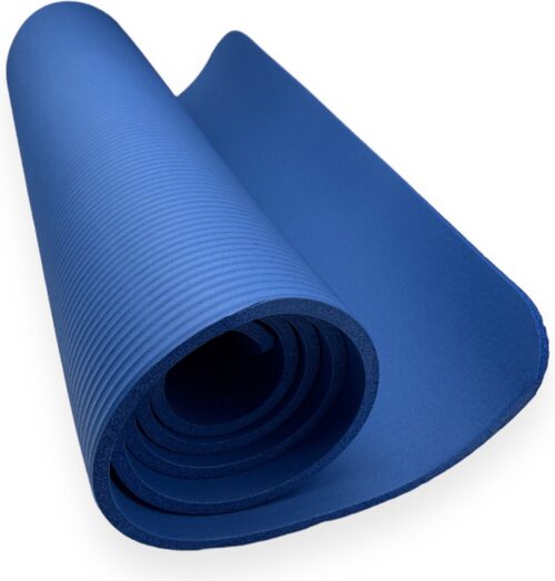 padisport - Yoga mat extra dik - blauw - yoga mat anti slip - yoga matje - yoga mat dik - sport mat - sport matje fitness