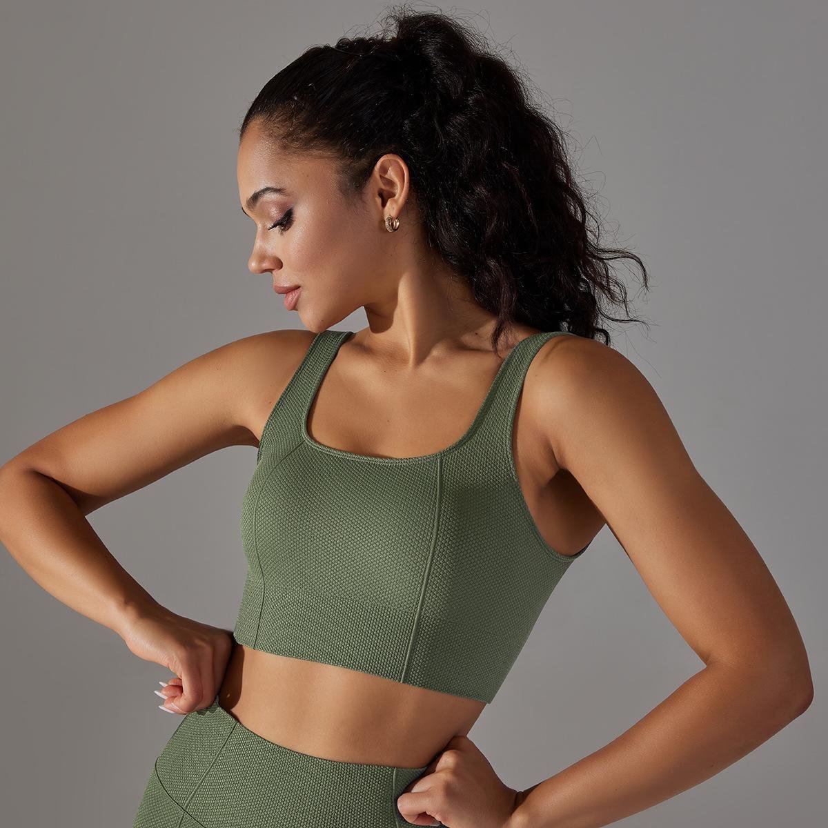 April Breeze Long Gym Set - Maat S - Olive - Olijf groen - 2delig - Fitness kleding - Fitness set - Sportkledingset - Sportset - Yogakleding - Yogaset