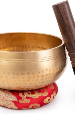 Authentieke handgemaakte Tibetaanse klankschaal set – gemakkelijk te spelen voor beginners – mindfulness meditatie holistisch geluid – 7 chakra genezing – Himalayan Bazaar (5) singing bowl set