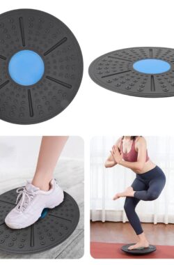 Fitness Balansbord – Stabiliteitstraining en Evenwichtstrainer – Fysio en Revalidatie – Balanstrainer – Diameter 36 cm – Wiebelkussen – Wiebelbord – Balance Board – Balansbal – Balanskussen – Anti-Slip – Yoga – Fitness – Pilates